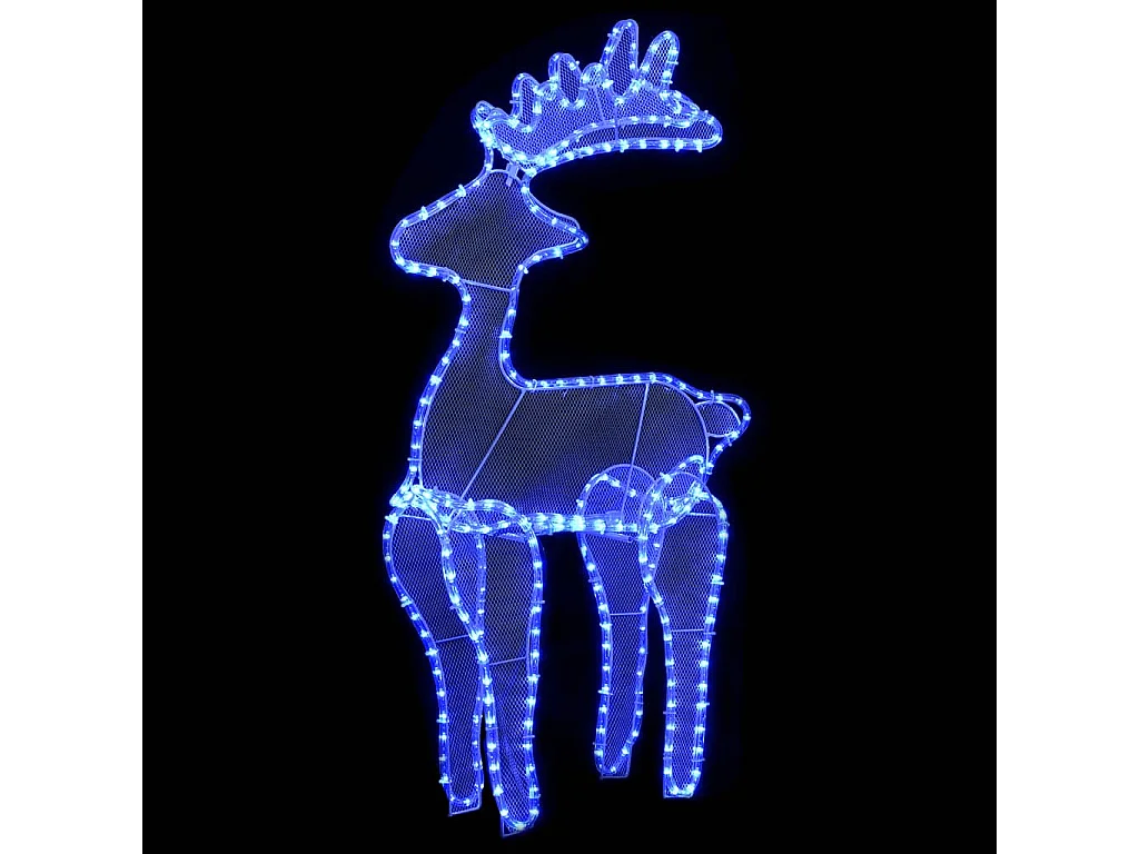 Decorazione natalizia a forma di renna con rete 306 LED 60x24x89 cm