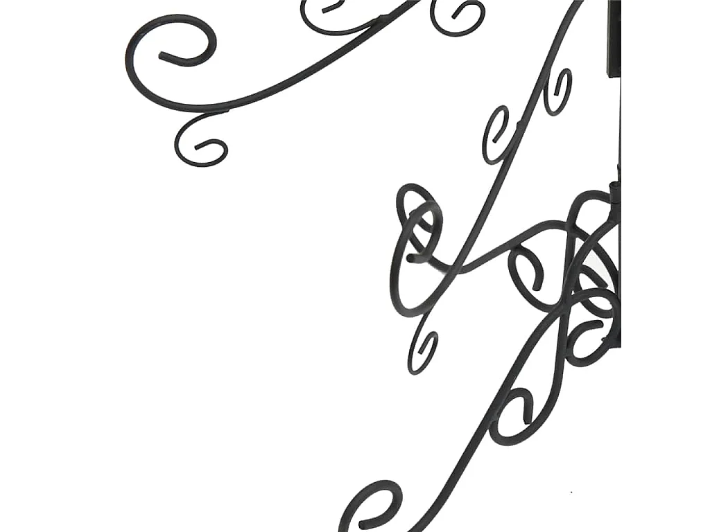 Arbre de Noël en métal pour décoration noir 150 cm