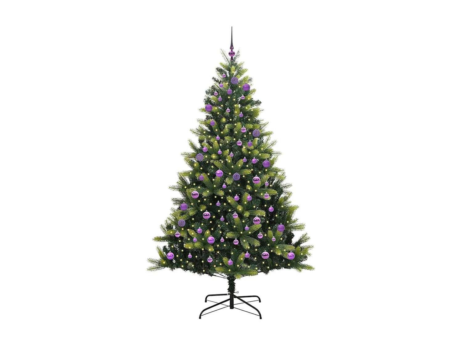 Albero di Natale artificiale flessibile in silicone 300 LED 240 cm
