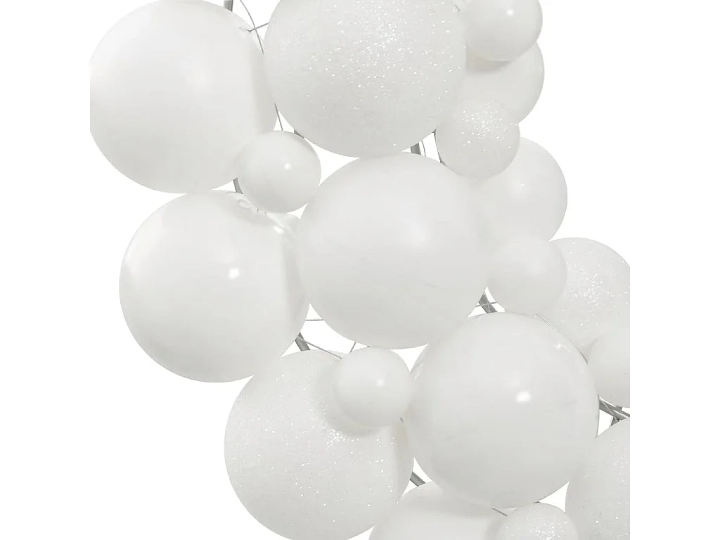 Couronne de Noël blanc 45 cm polystyrène