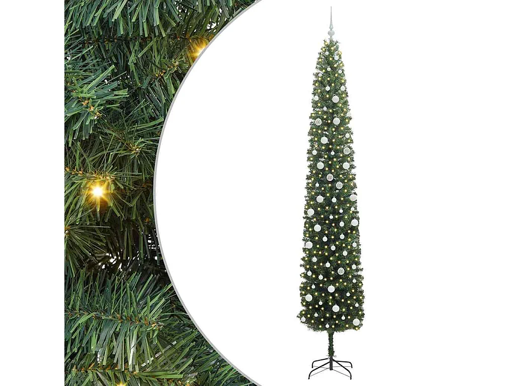 Sapin de Noël artificiel Vert 300 cm PVC et acier et plastique