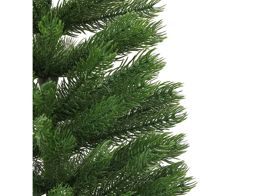 Albero di Natale artificiale sottile con supporto 150 cm PE
