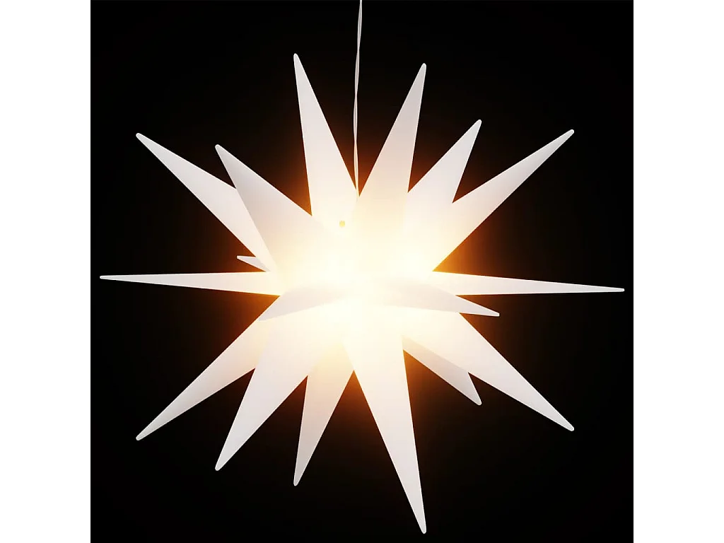 Kerstverlichting met LED 3 stuks opvouwbaar wit 43 cm