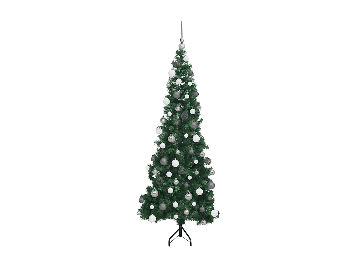 Kunstkerstboom hoek Groen 180 cm PVC en metaal