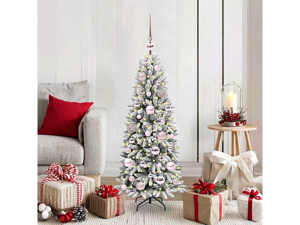 Albero di Natale artificiale con 150 LED Bianco 53 x 53 x 120 cm