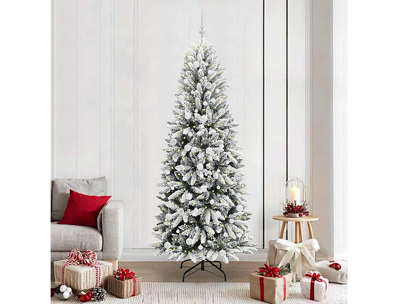 Sapin de Noël artificiel avec 300 LED Blanc 78 x 78 x 210 cm