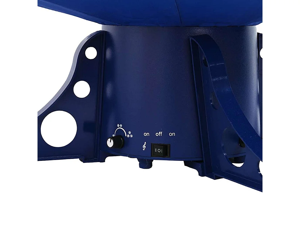 Schneebedeckter Weihnachtsbaum mit Schirmständer Blau 170cm PVC