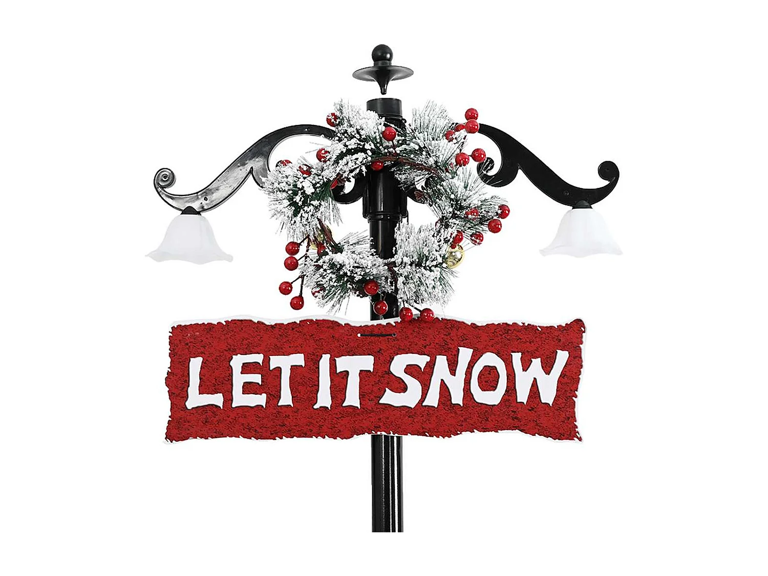 Besneeuwde kerstboom met parasolvoet blauw 170cm PVC