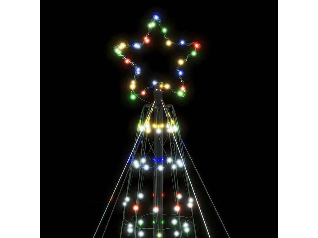 Sapin de Noël à LED 1534 LED colorées 503 cm