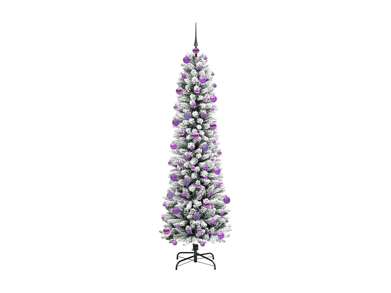Kunstkerstboom met 300 LED's Groen en wit 210 cm