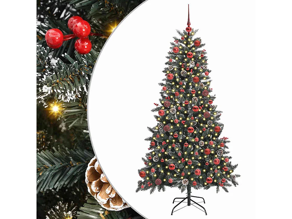Albero di Natale artificiale con 300 LED Verde 99 x 99 x 180 cm