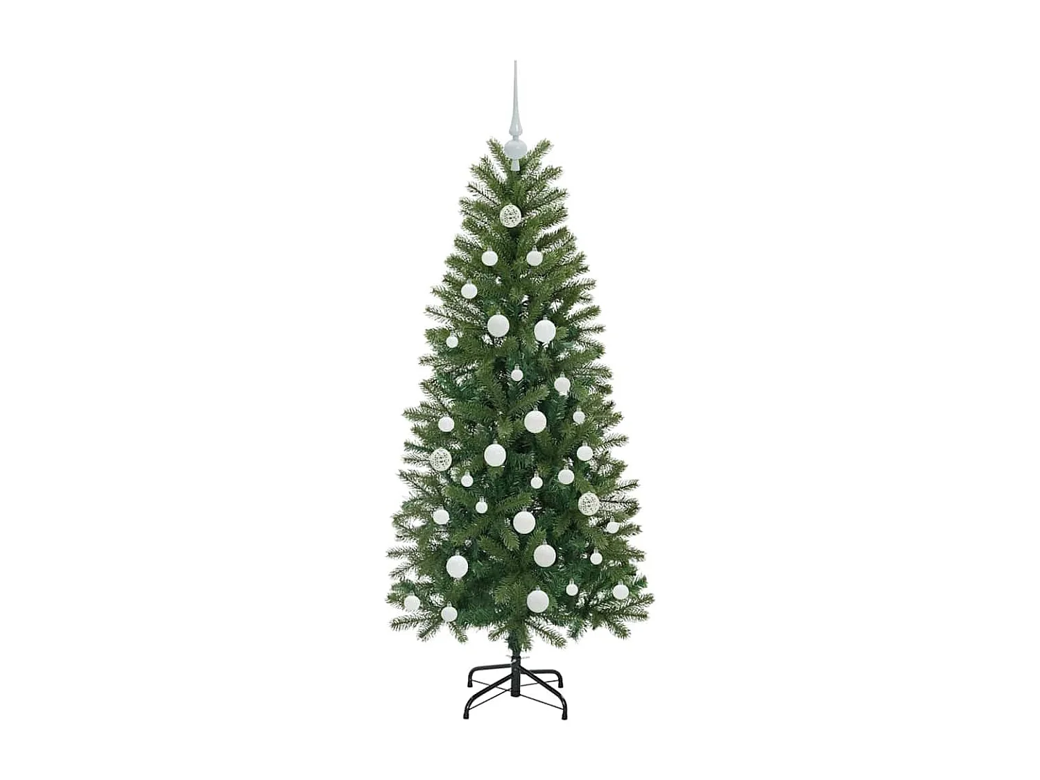 Kunstkerstboom met 150 LED's Groen 150 cm PE en PVC