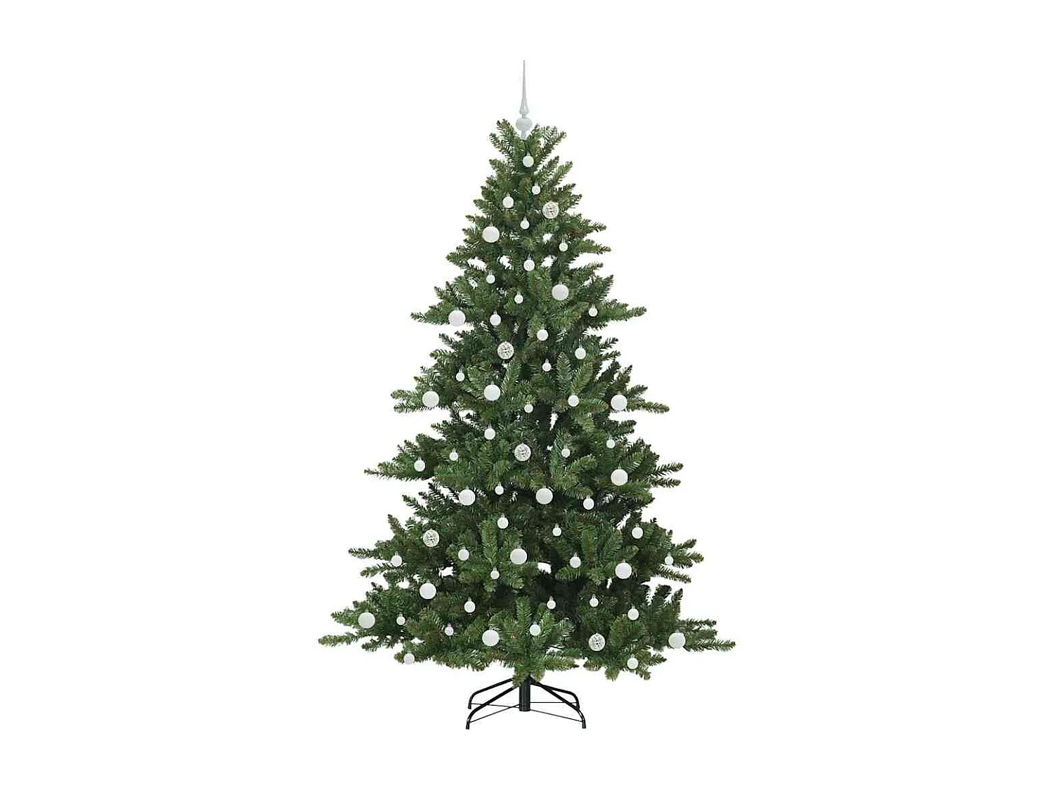 Albero di Natale artificiale con rami articolati 210 cm PVC