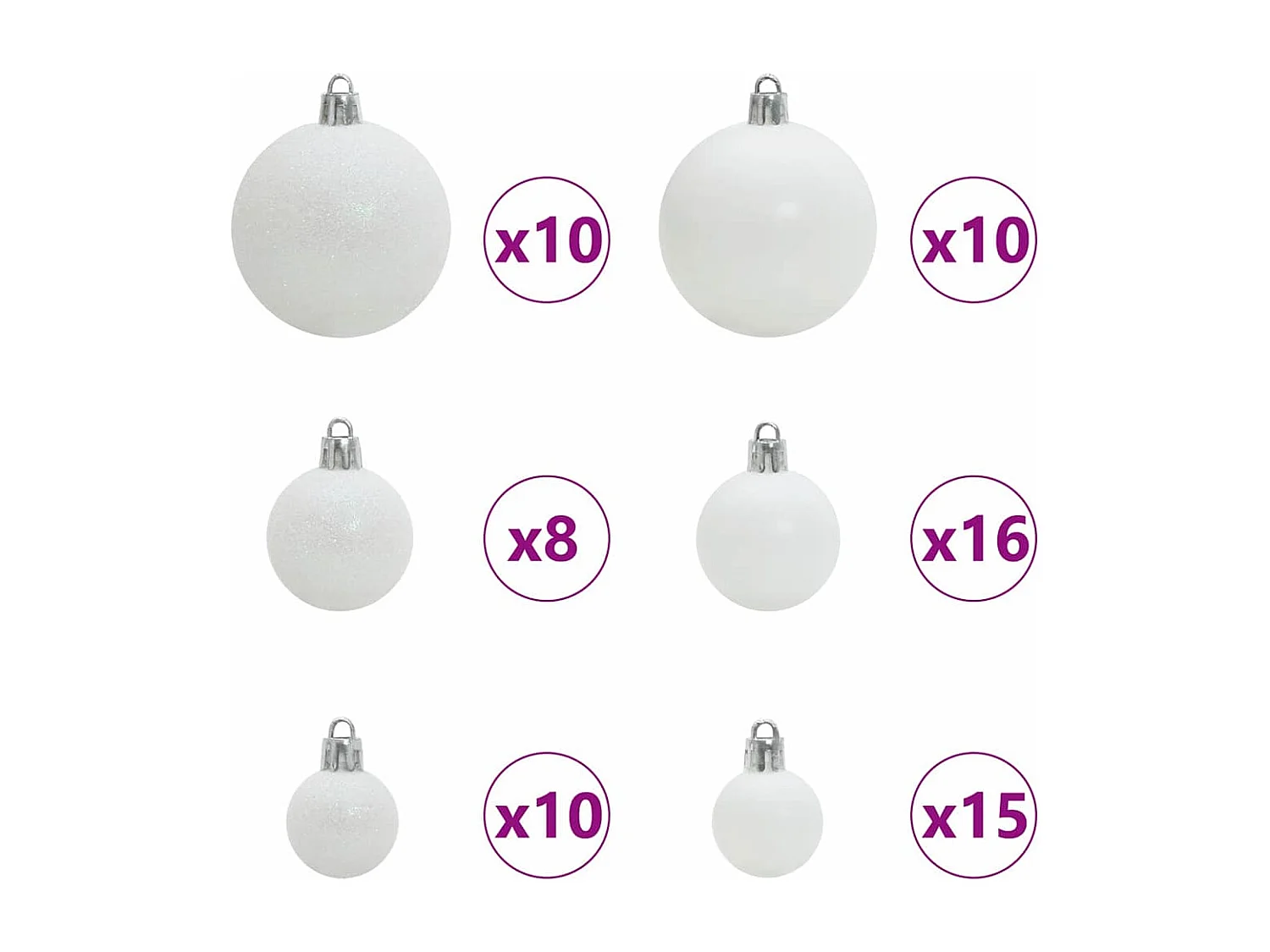 Albero di Natale artificiale con rami articolati 210 cm PVC