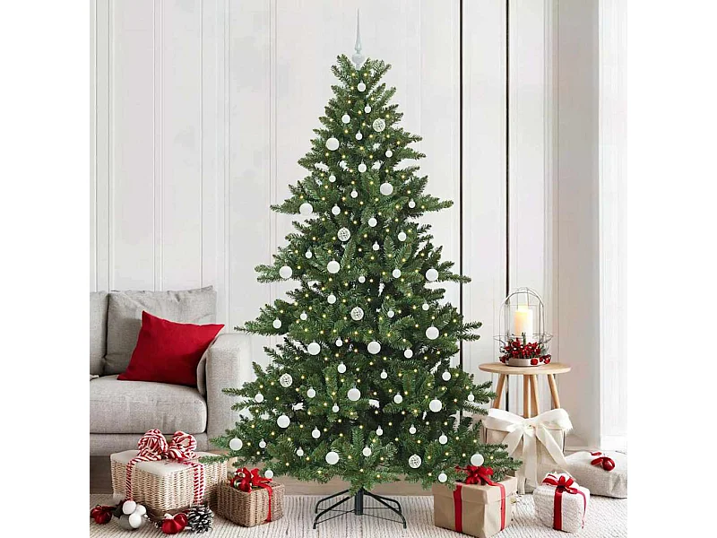 Albero di Natale artificiale con rami articolati 210 cm PVC