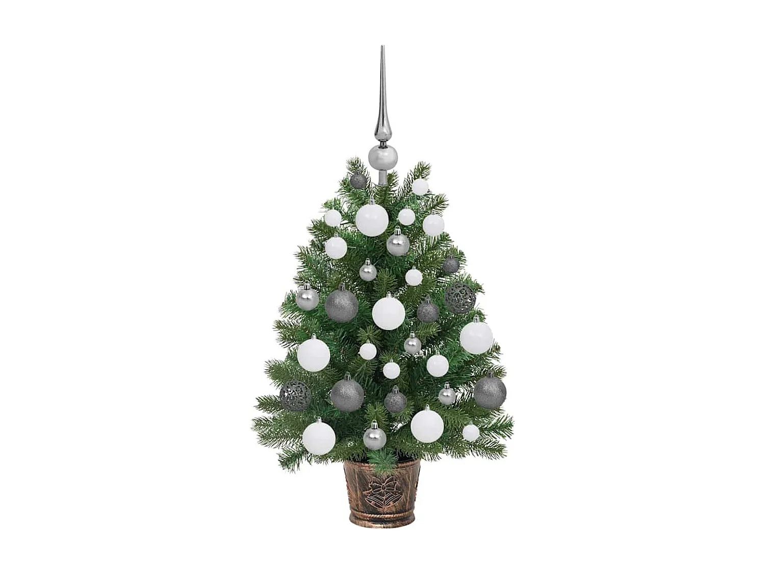 Künstlicher Weihnachtsbaum mit 150 LEDs Grün 65 cm PE und PVC