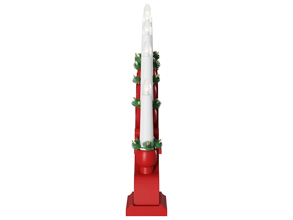 Arche de Bougies de Noël avec 10 Bougies LED Rouge
