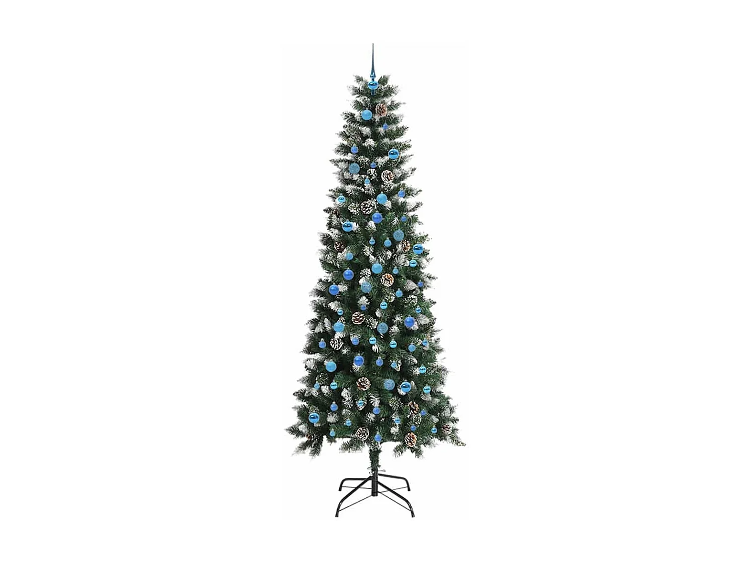 Albero di Natale artificiale con 300 LED Verde 96 x 96 x 240 cm