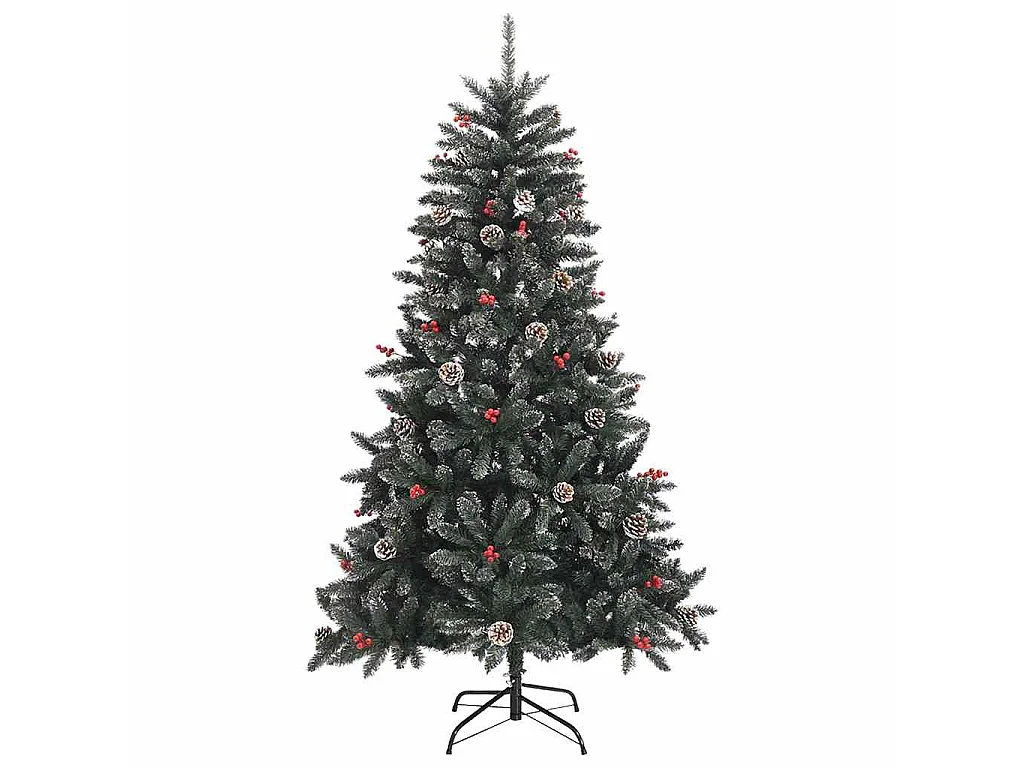 Albero di Natale artificiale con 150 LED Verde 83,5 x 83,5 x 150 cm