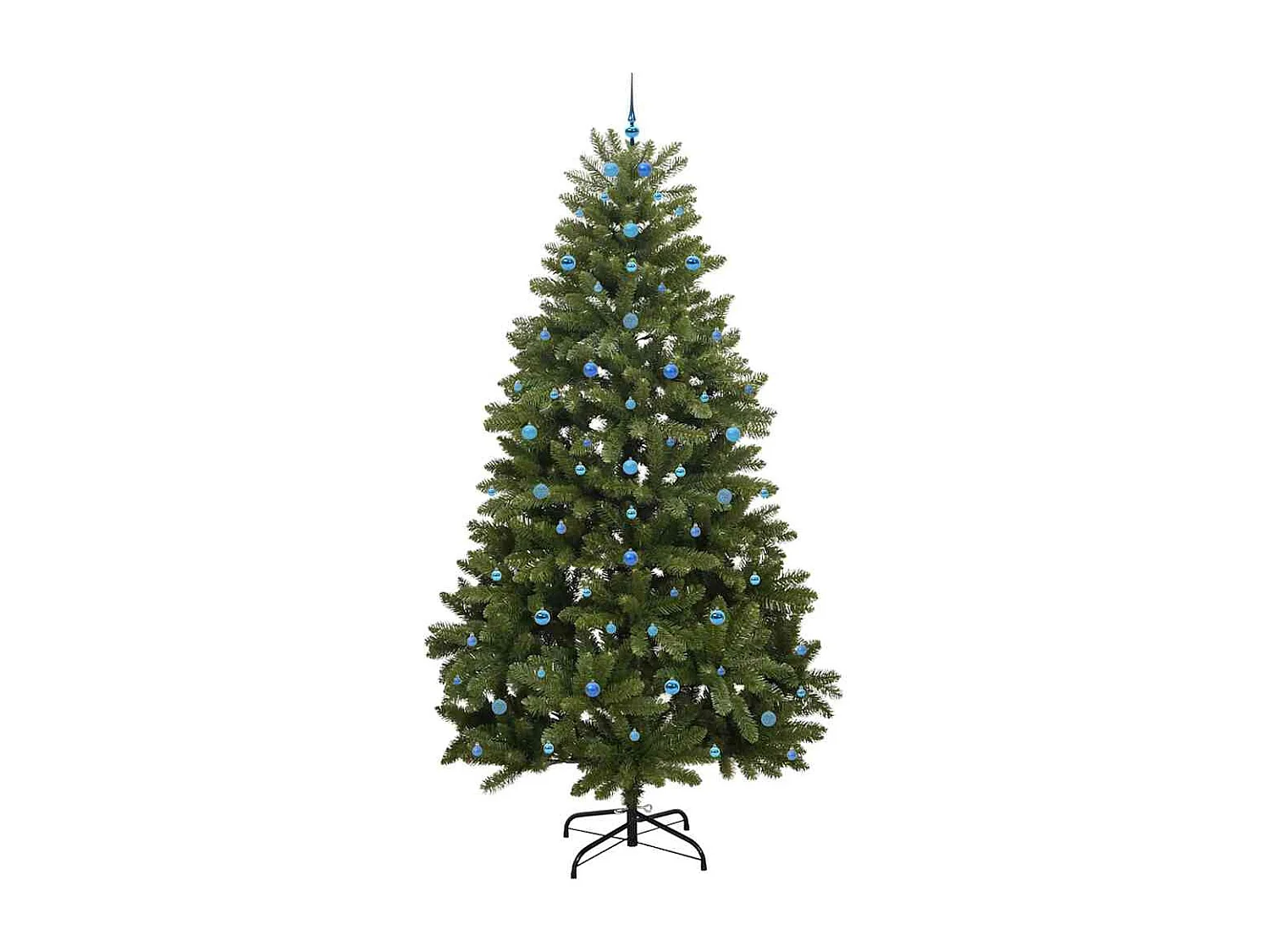 Sapin de Noël artificiel avec 300 LED Vert 300 cm PVC et métal