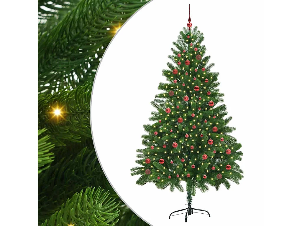 Albero di Natale con 300 LED con supporto Verde 210 cm PE
