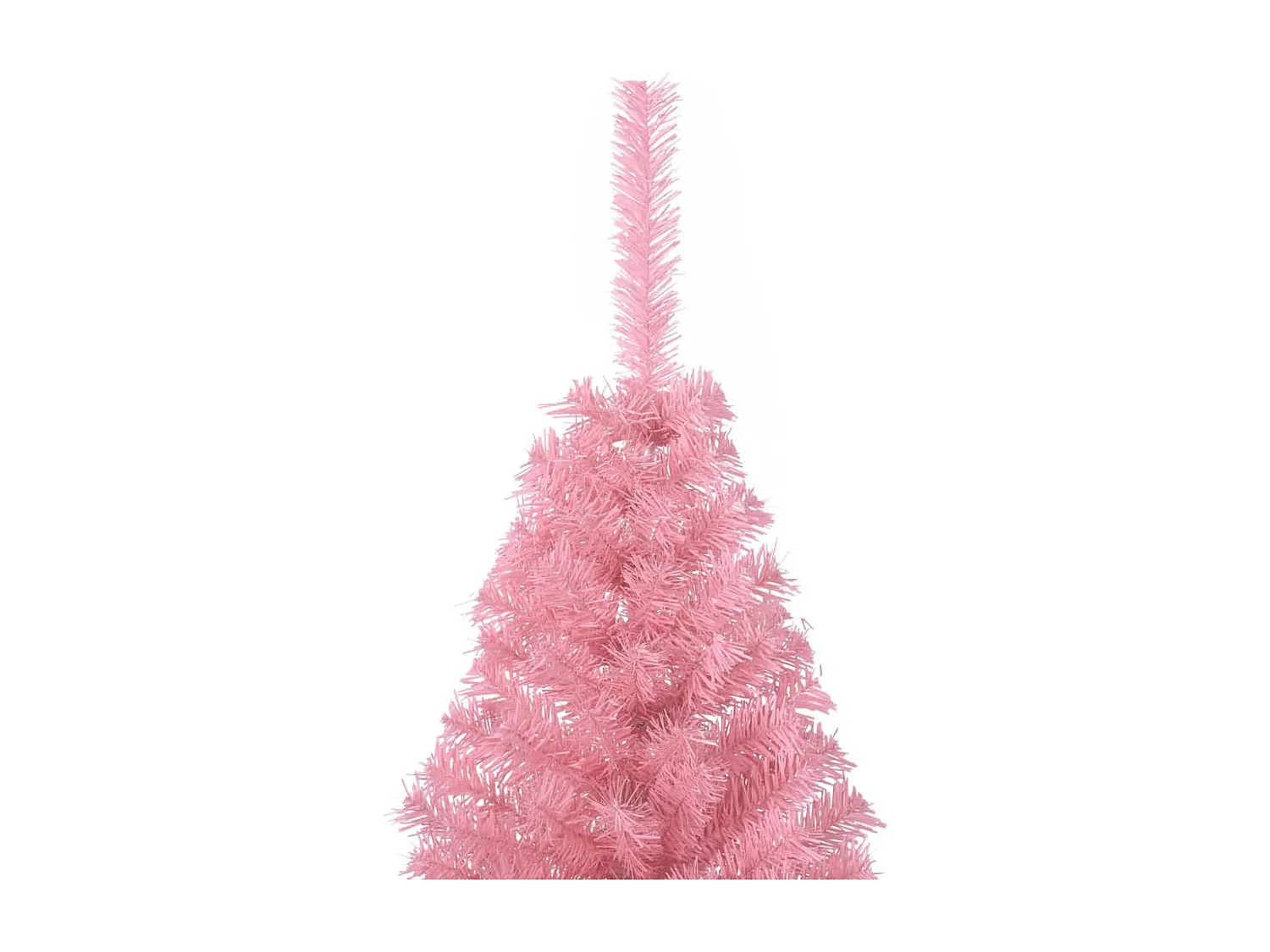 Demi sapin de Noël artificiel avec support Rose 150 cm PVC