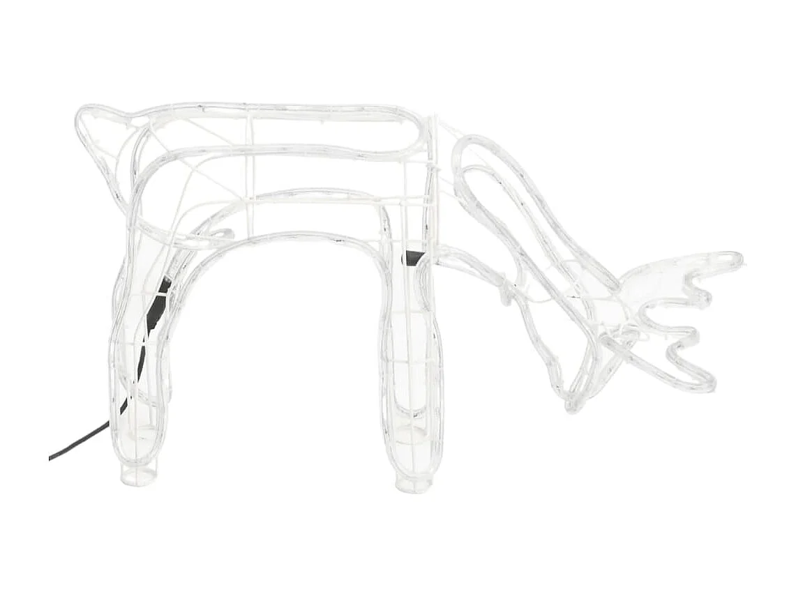 Rennes de Noël 2 pcs Blanc chaud 73x31x45 cm