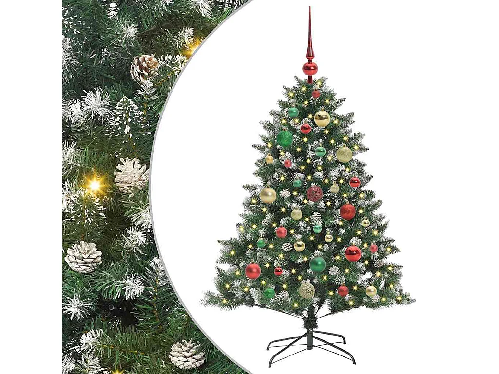 Albero di Natale artificiale con 150 LED Verde 85 x 85 x 120 cm