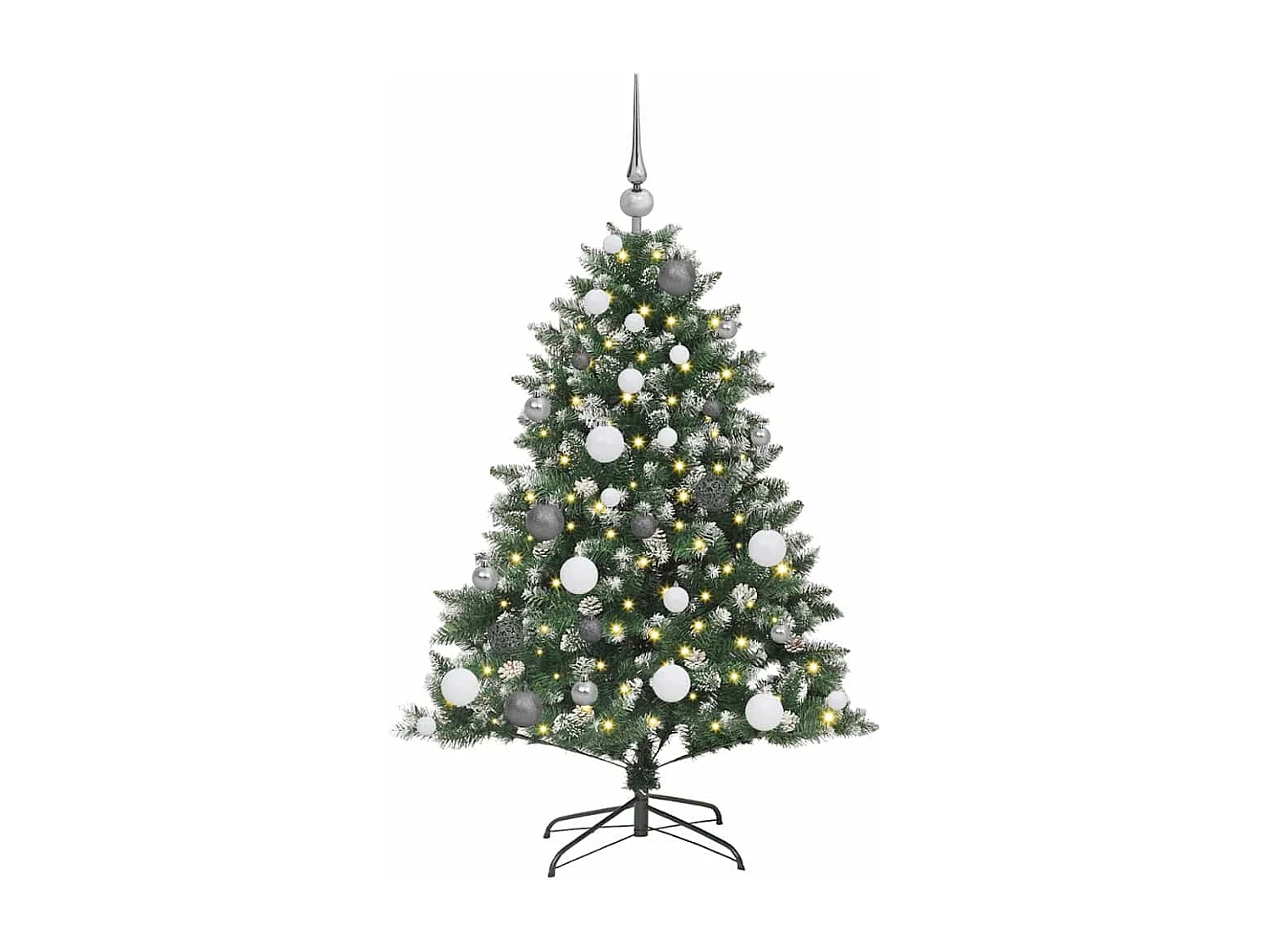 Sapin de Noël artificiel avec 150 LED Vert 85 x 85 x 120 cm