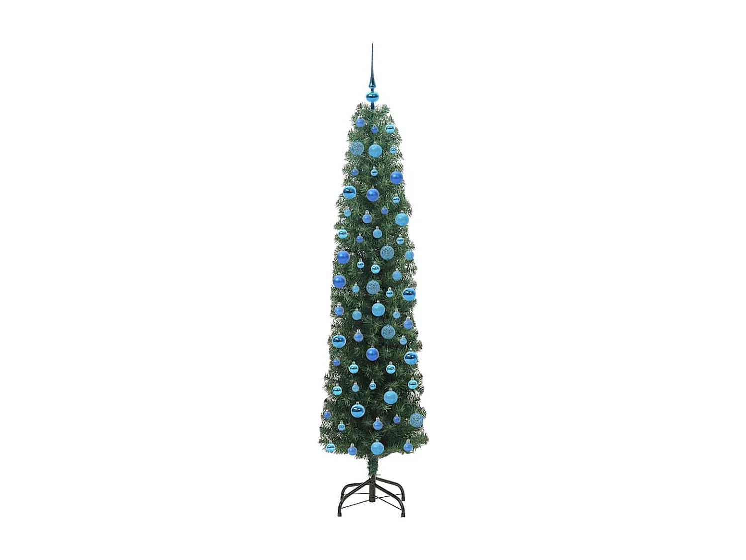 Albero di Natale artificiale Verde 180 cm PVC e acciaio e plastica
