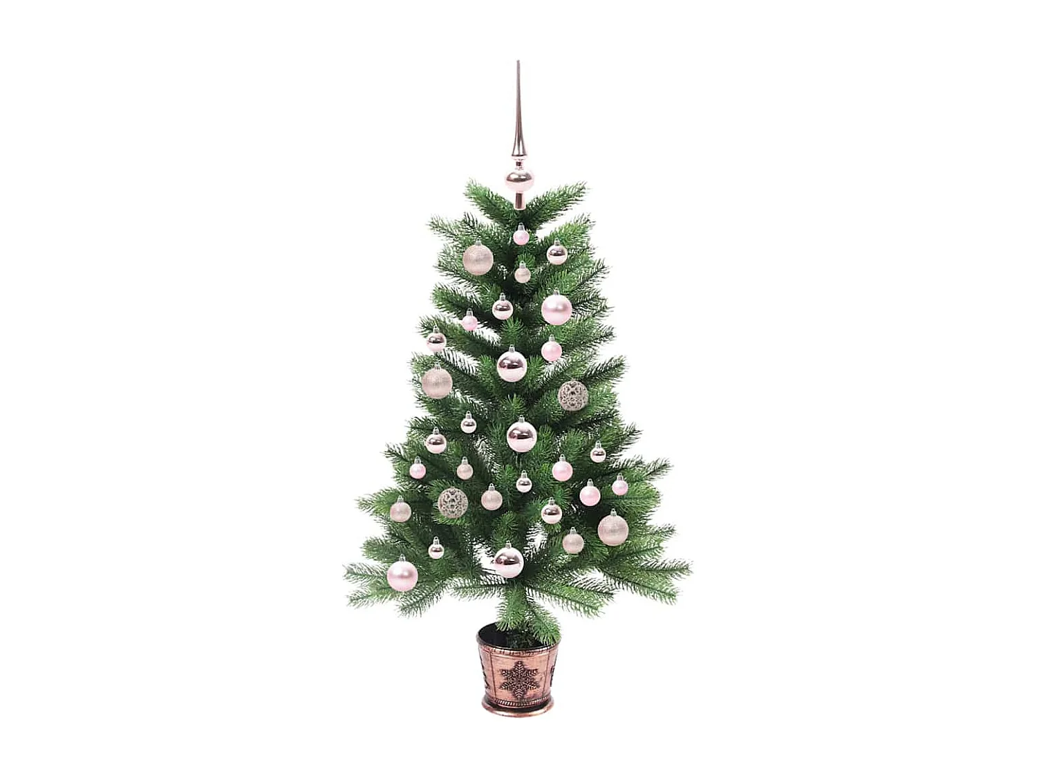 Sapin de Noël avec 150 LED avec support Vert 90 cm PE