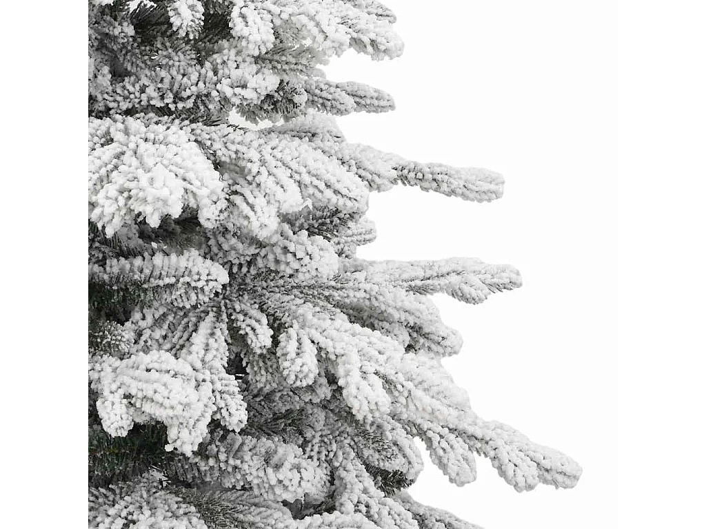 Albero di Natale artificiale con rami incernierati bianco 240 cm