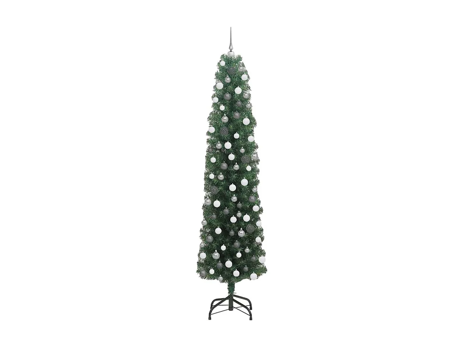 Sapin de Noël artificiel Vert 210 cm PVC et acier et plastique