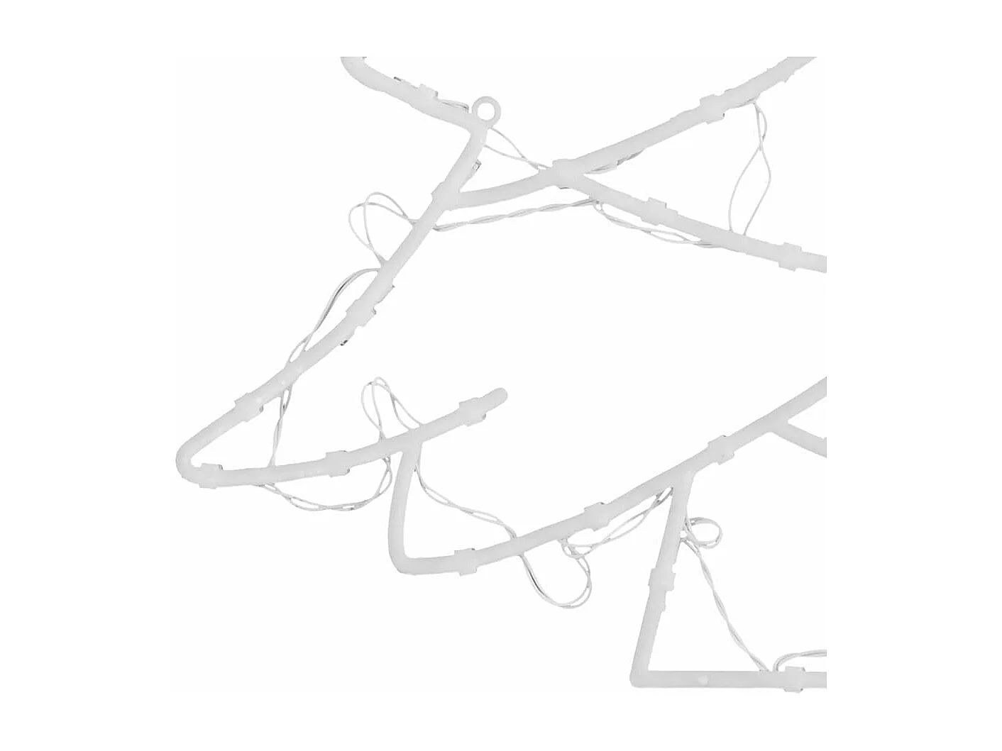 Lumières de Noël silhouette d'arbre de Noël 2 pcs 50 LED