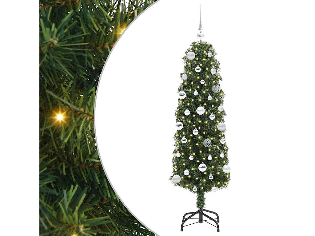 Sapin de Noël artificiel Vert 150 cm PVC et acier et plastique