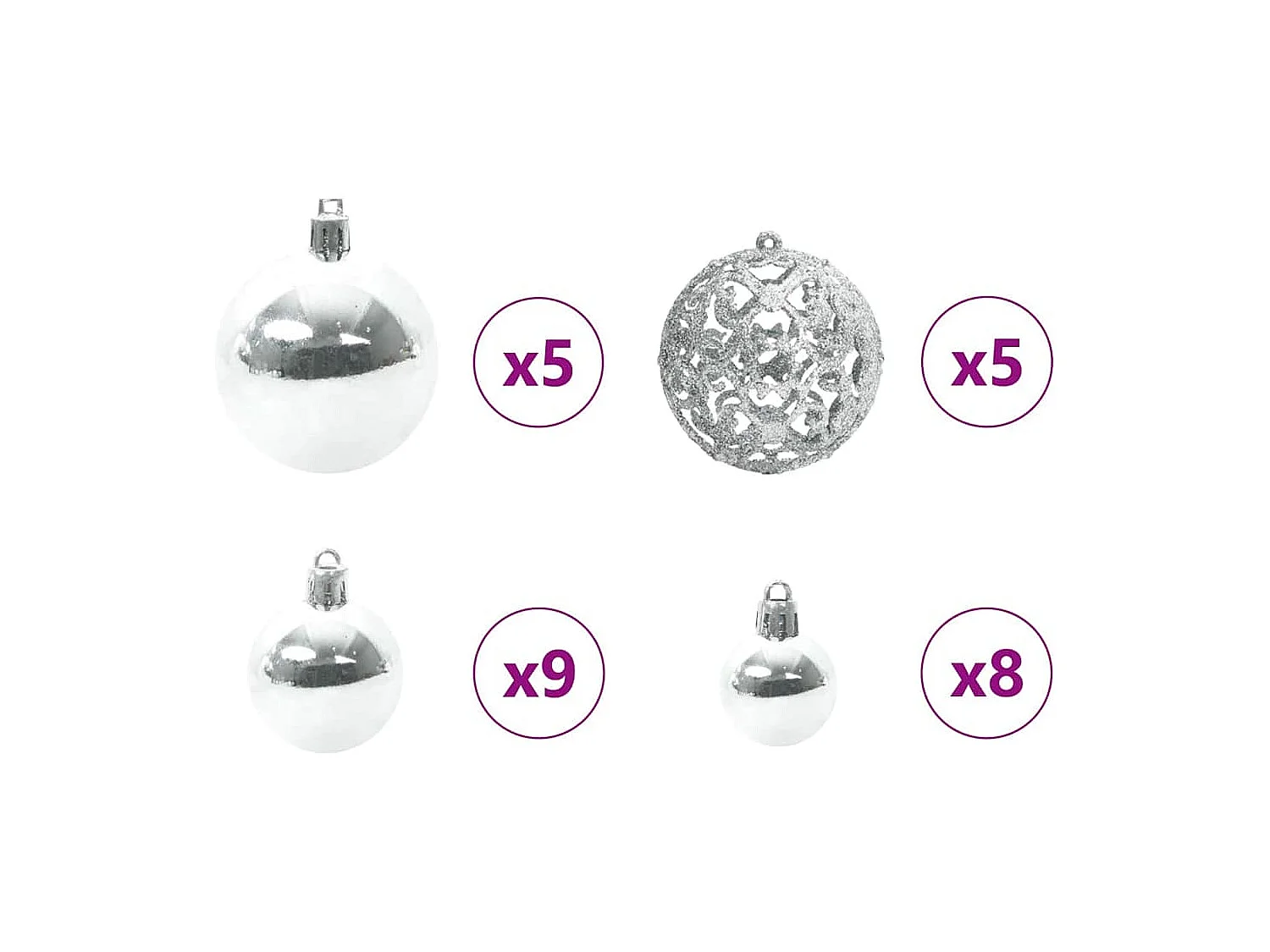 Sapin de Noël artificiel Vert 150 cm PVC et acier et plastique