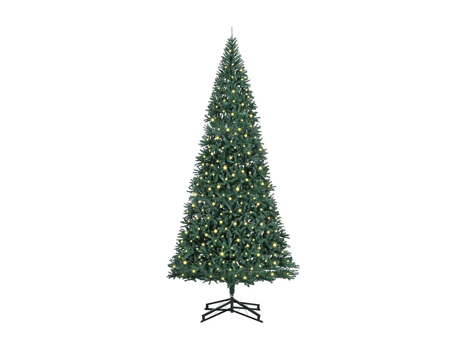 Albero di Natale artificiale preilluminato verde 500cm PVC