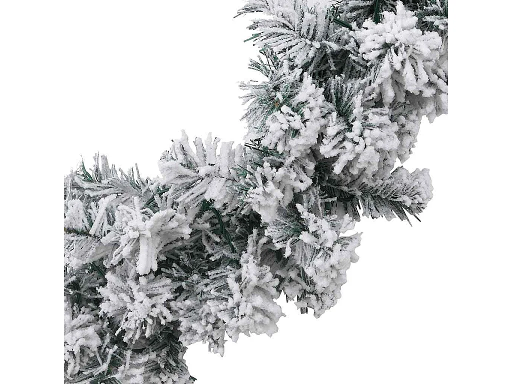 Guirlande de Noël avec lumières LED vert 10 m PVC