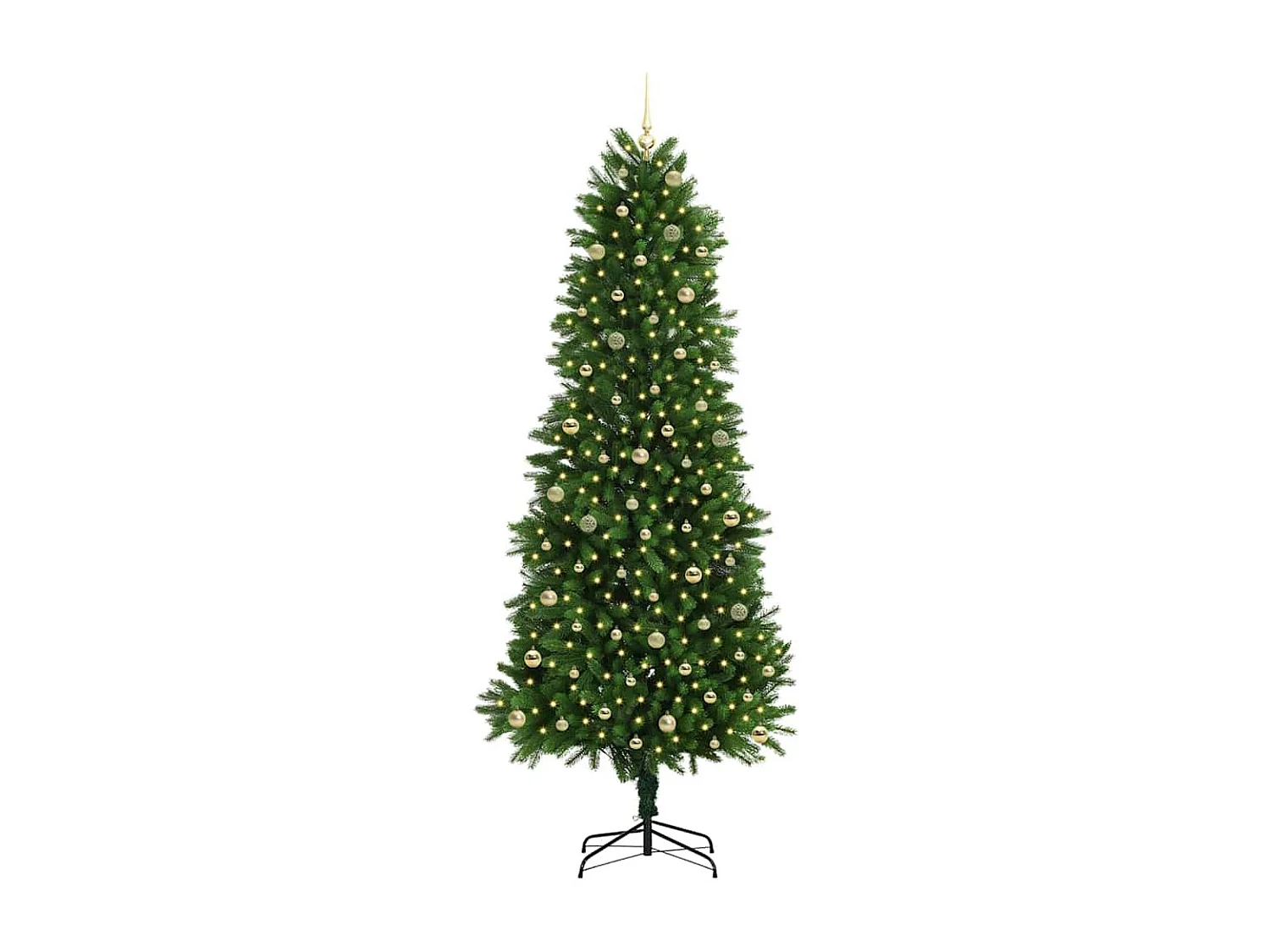 Albero di Natale con 300 LED con supporto Verde 240 cm PE