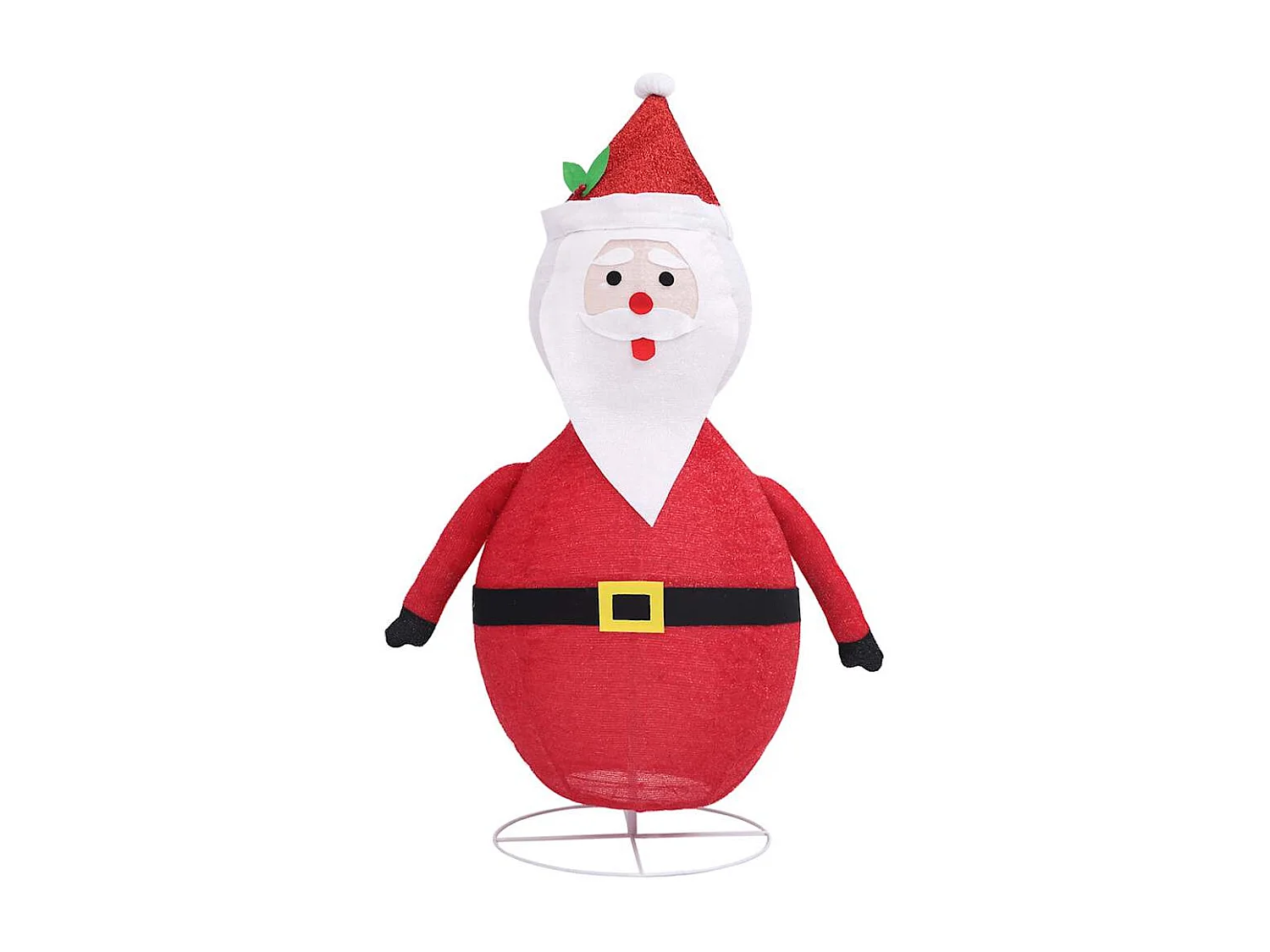 Decorazione natalizia Babbo Natale con LED, tessuto di lusso, 120 cm