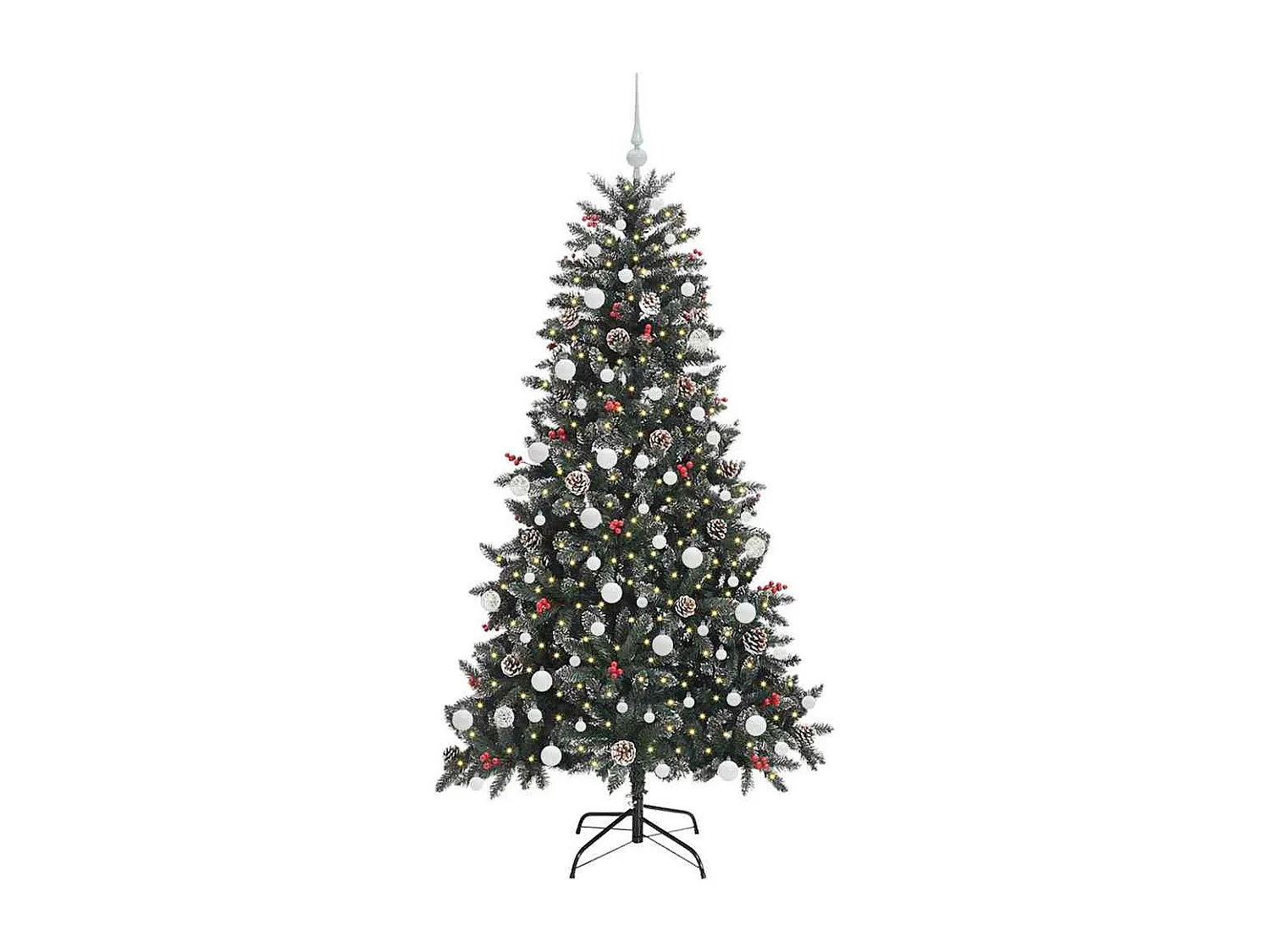 Albero di Natale artificiale con 300 LED Verde 99 x 99 x 180 cm