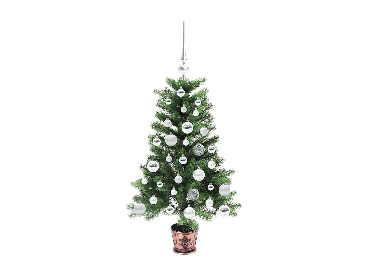 Sapin de Noël avec 150 LED avec support Vert 90 cm PE