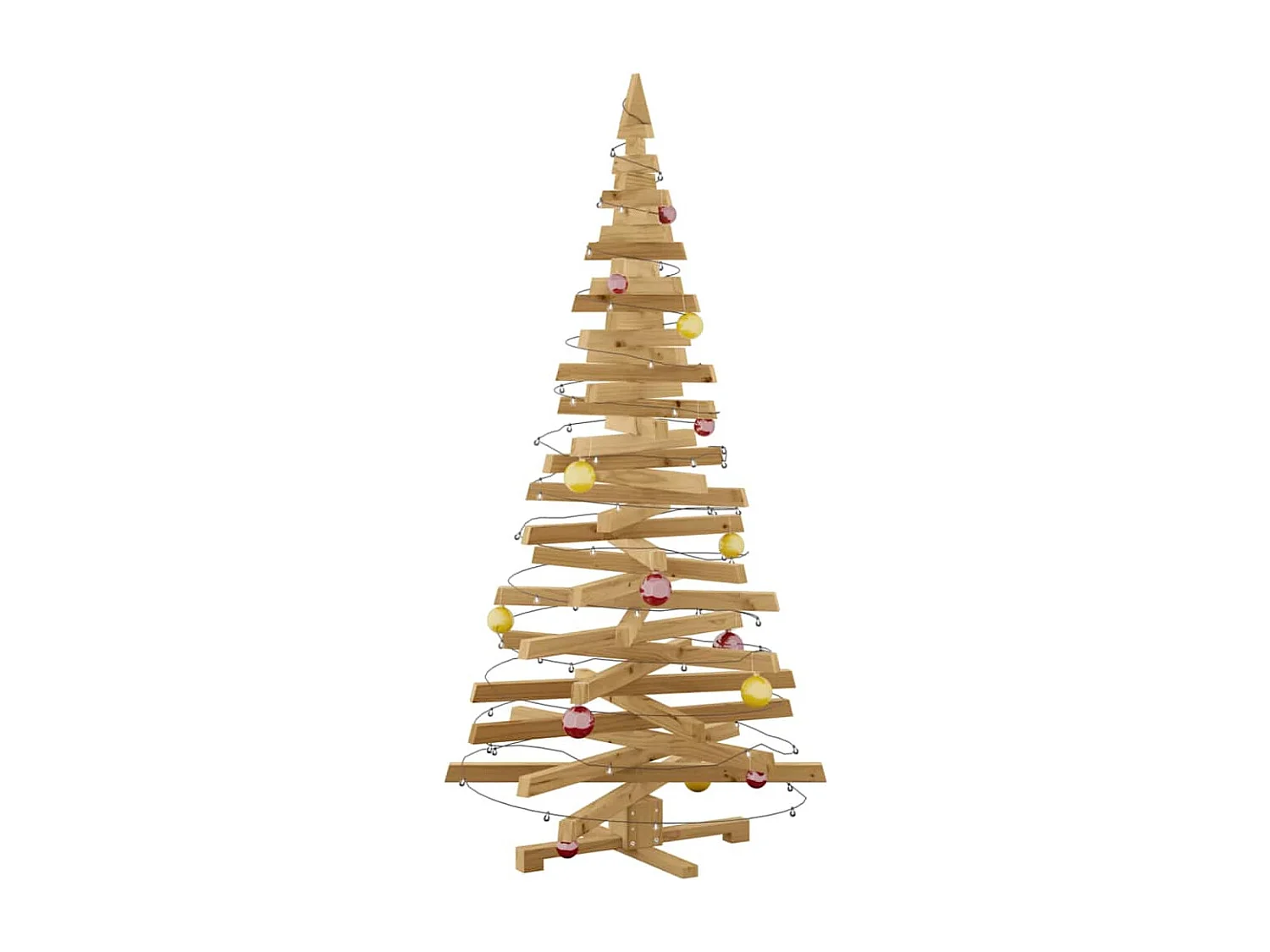 Weihnachtsbäume mit Ständer Braun 180 cm Massivholz Kiefer