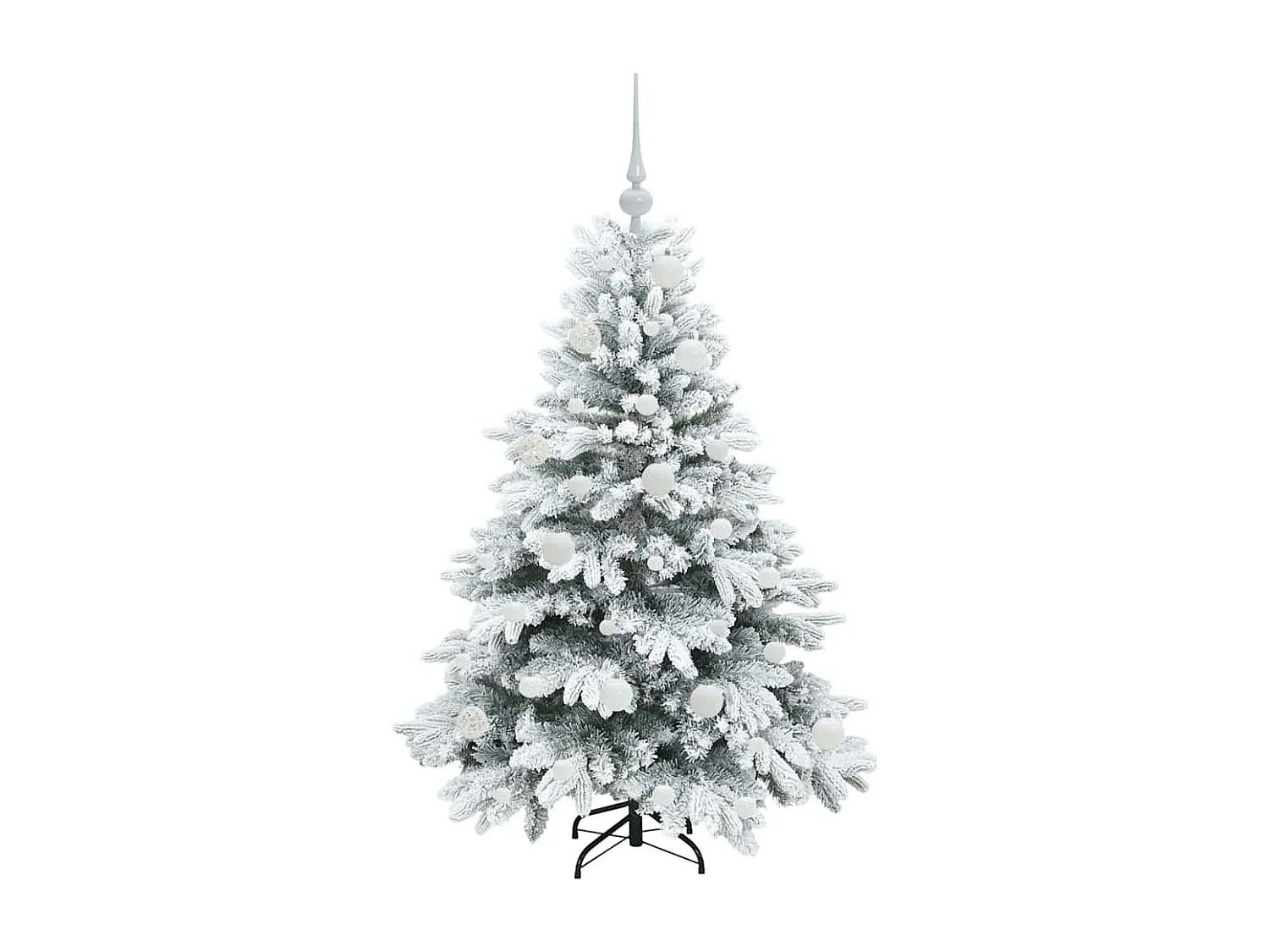 Kunstkerstboom met 150 LED's Groen 120 cm PE en PVC