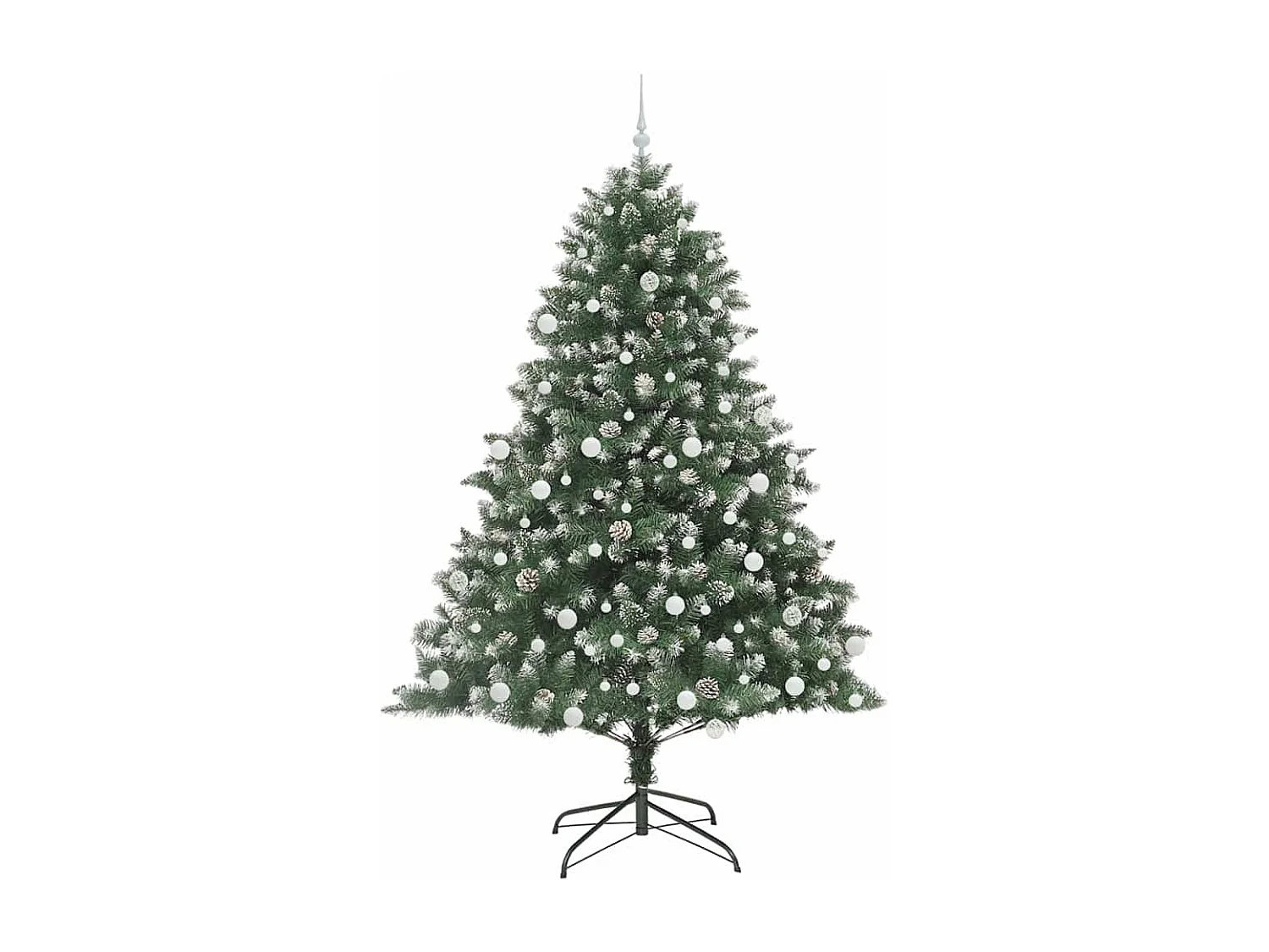 Albero di Natale artificiale con 300 LED Verde 140 x 140 x 210 cm