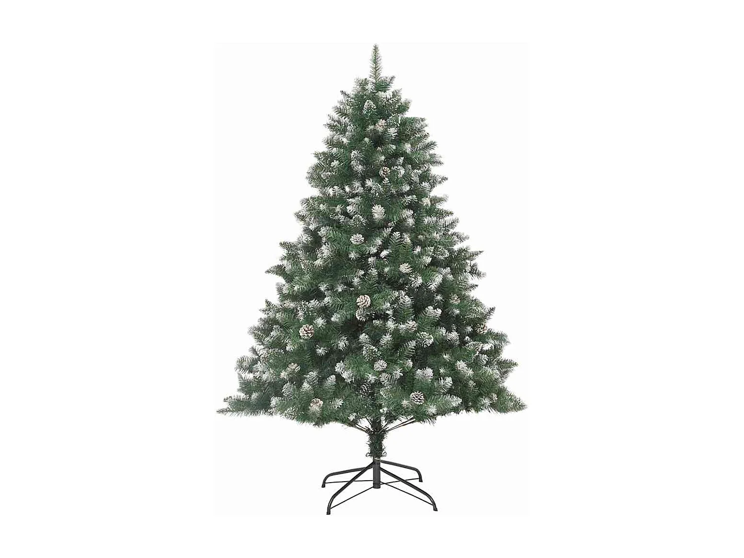Albero di Natale artificiale con 300 LED Verde 140 x 140 x 210 cm