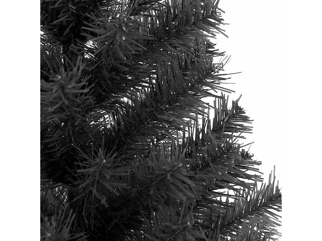 Sapin de Noël avec 300 LED avec support Noir 180 cm PVC