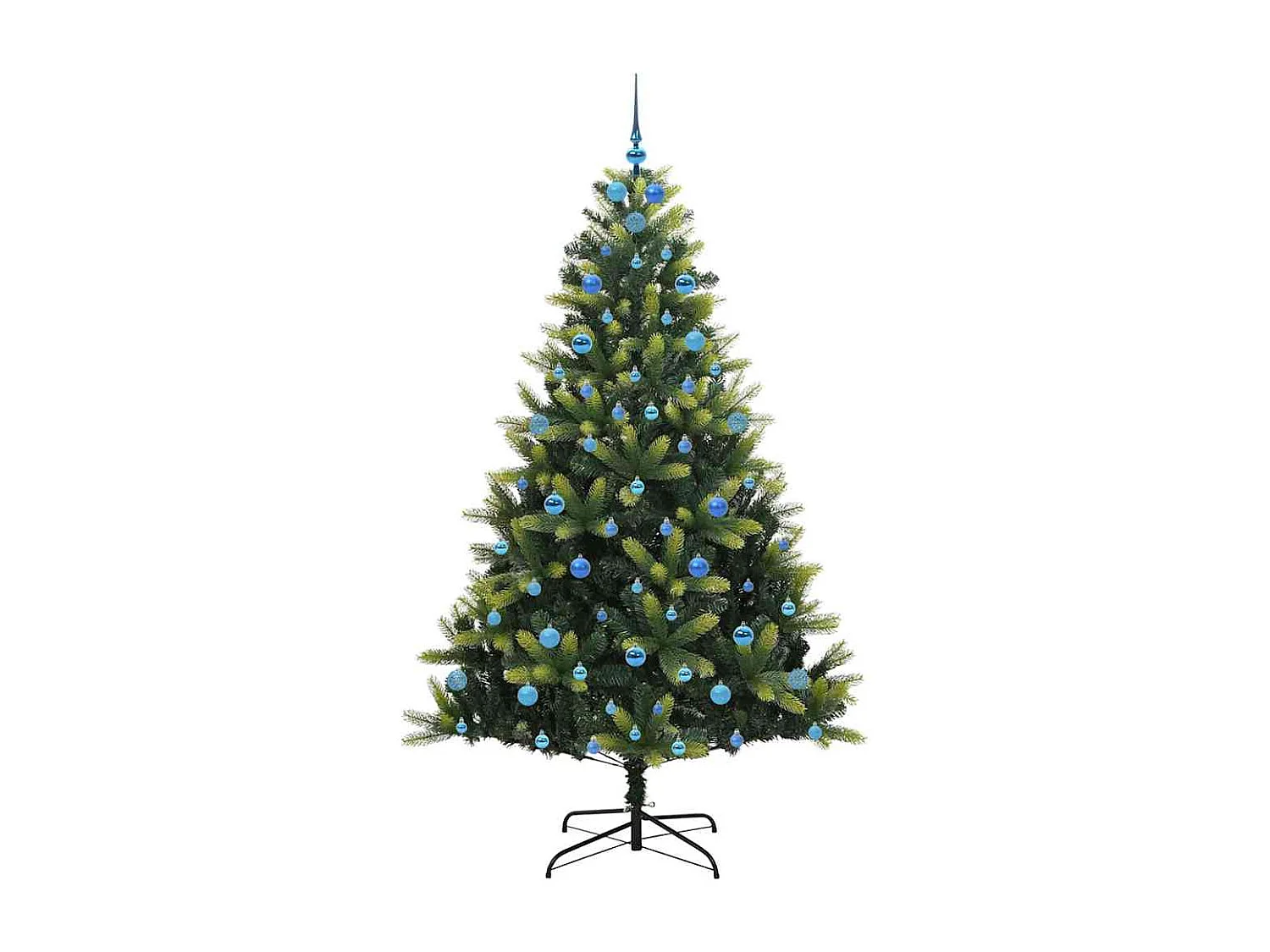 Arbre de Noël artificiel en silicone flexible 300 LEDs 210 cm