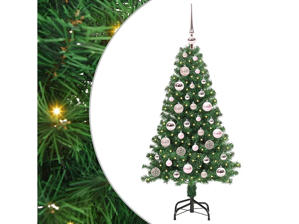 Sapin de Noël artificiel Vert 120 cm PVC, Acier et Plastique