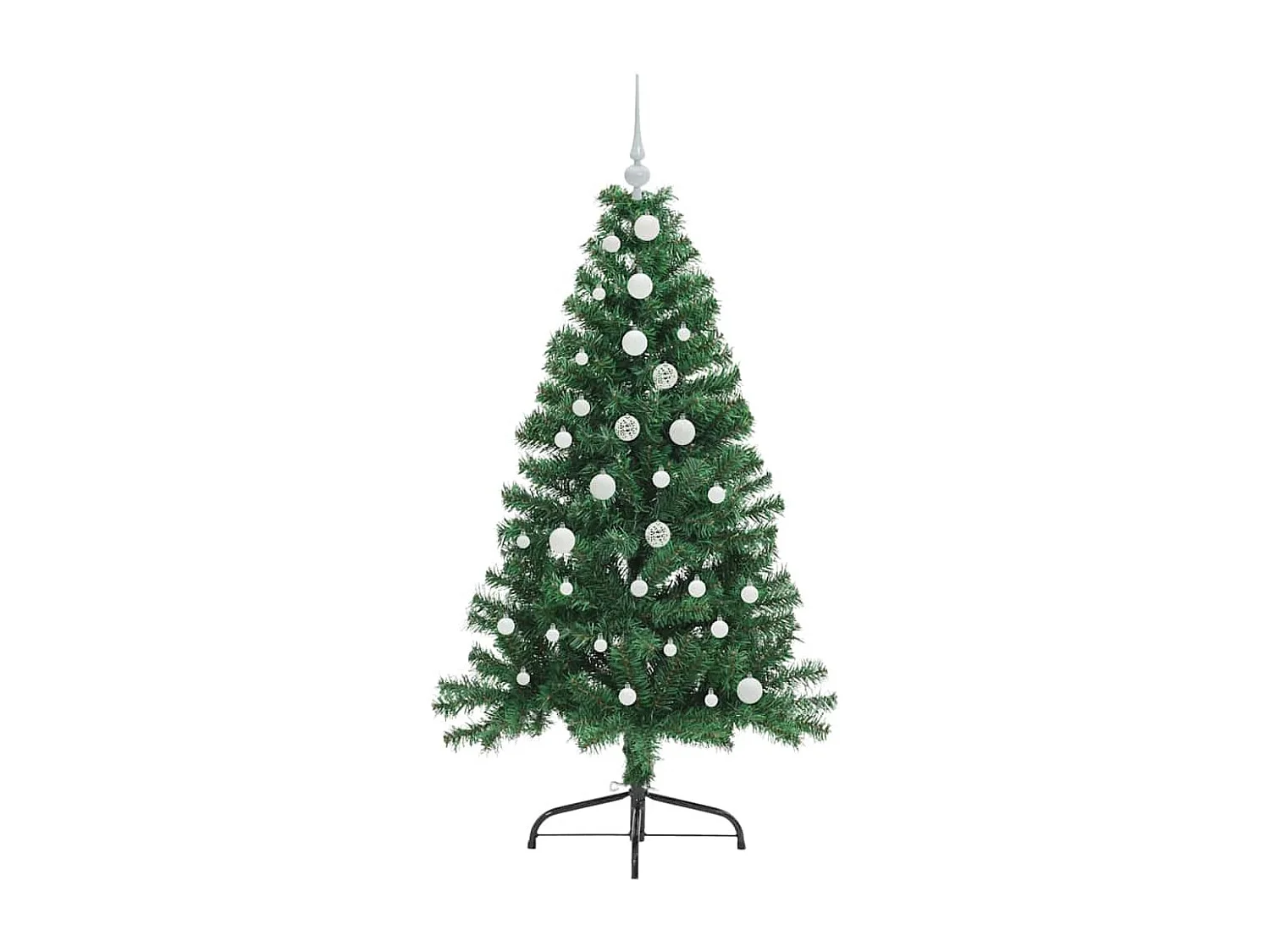 Sapin de Noël artificiel pré-éclairé Vert 150 cm PVC